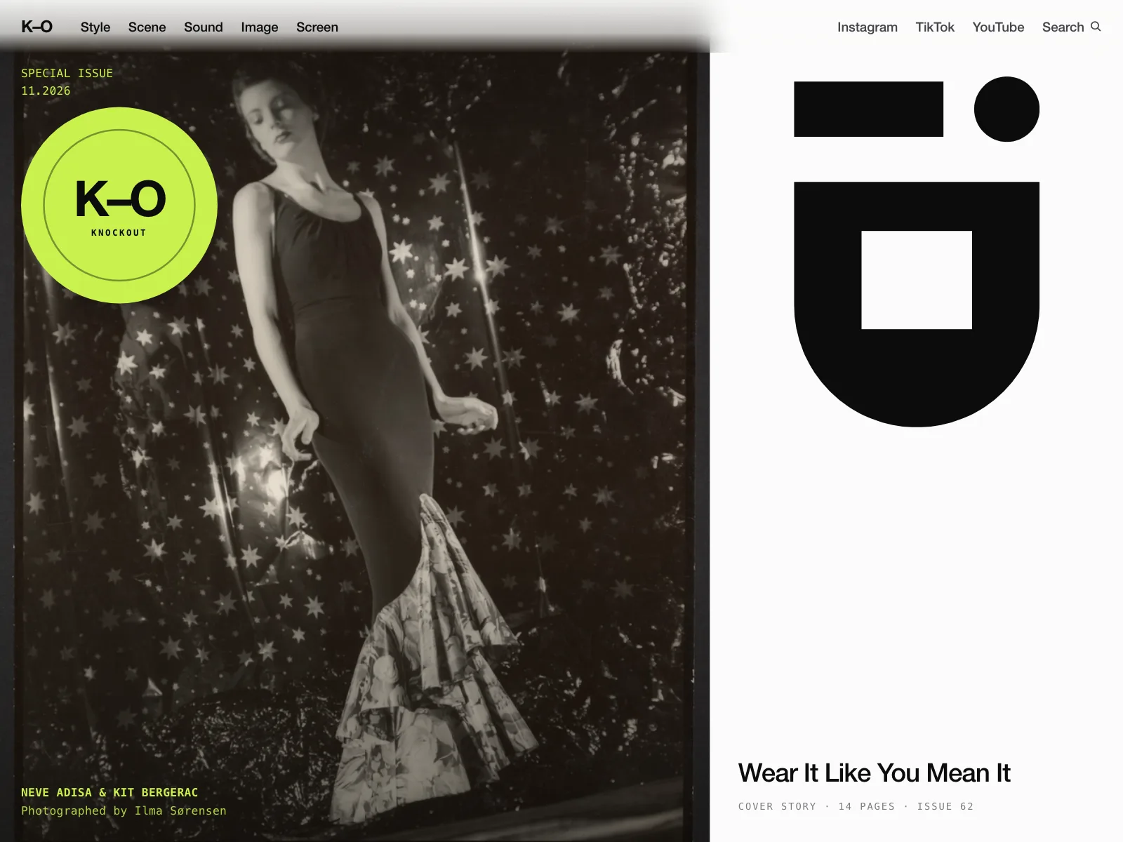 Magazine pages