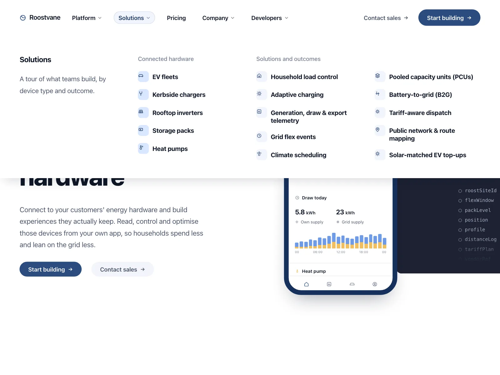 Mega menu