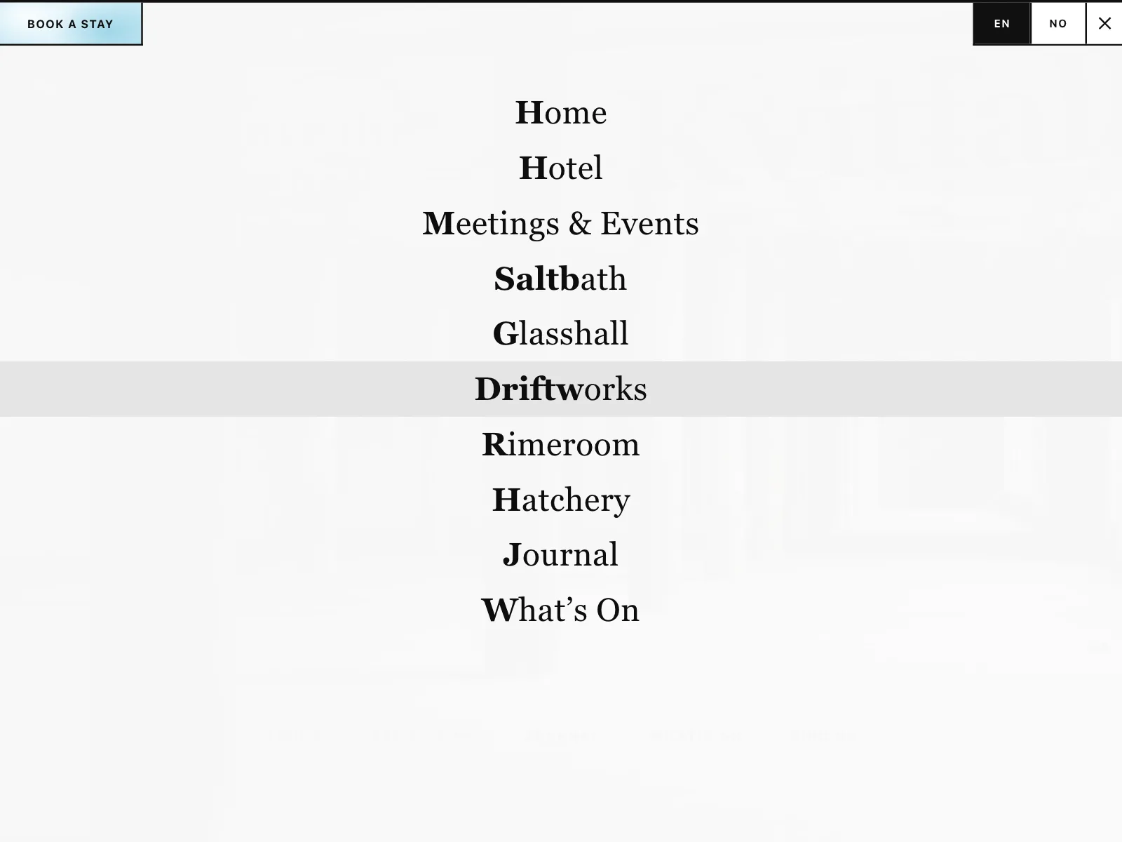 Mega menu