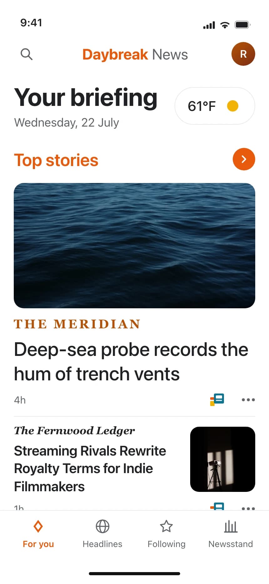News feed