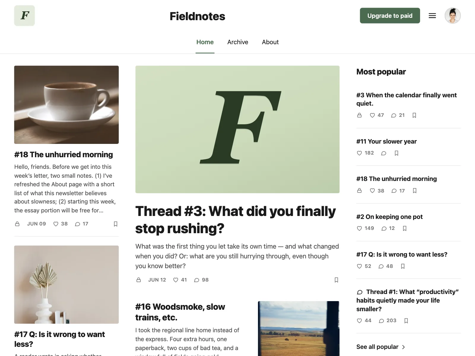 News feed