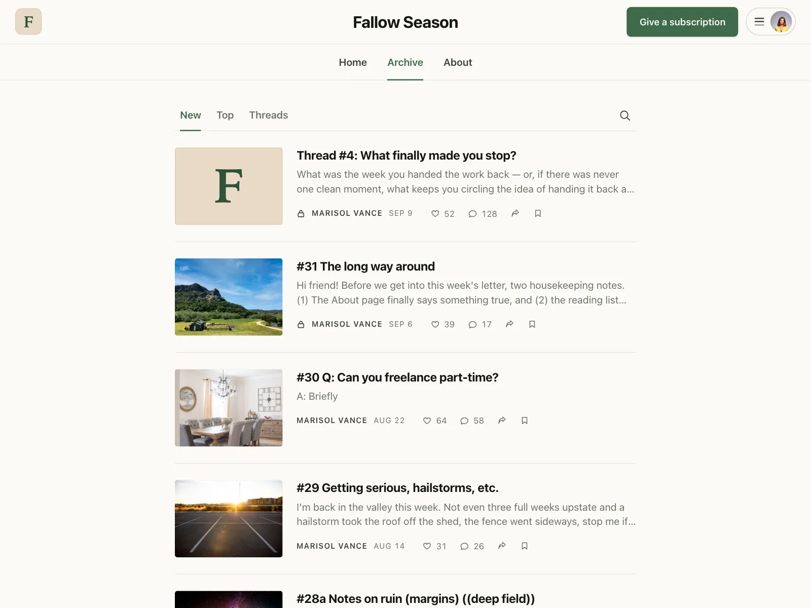 News feed
