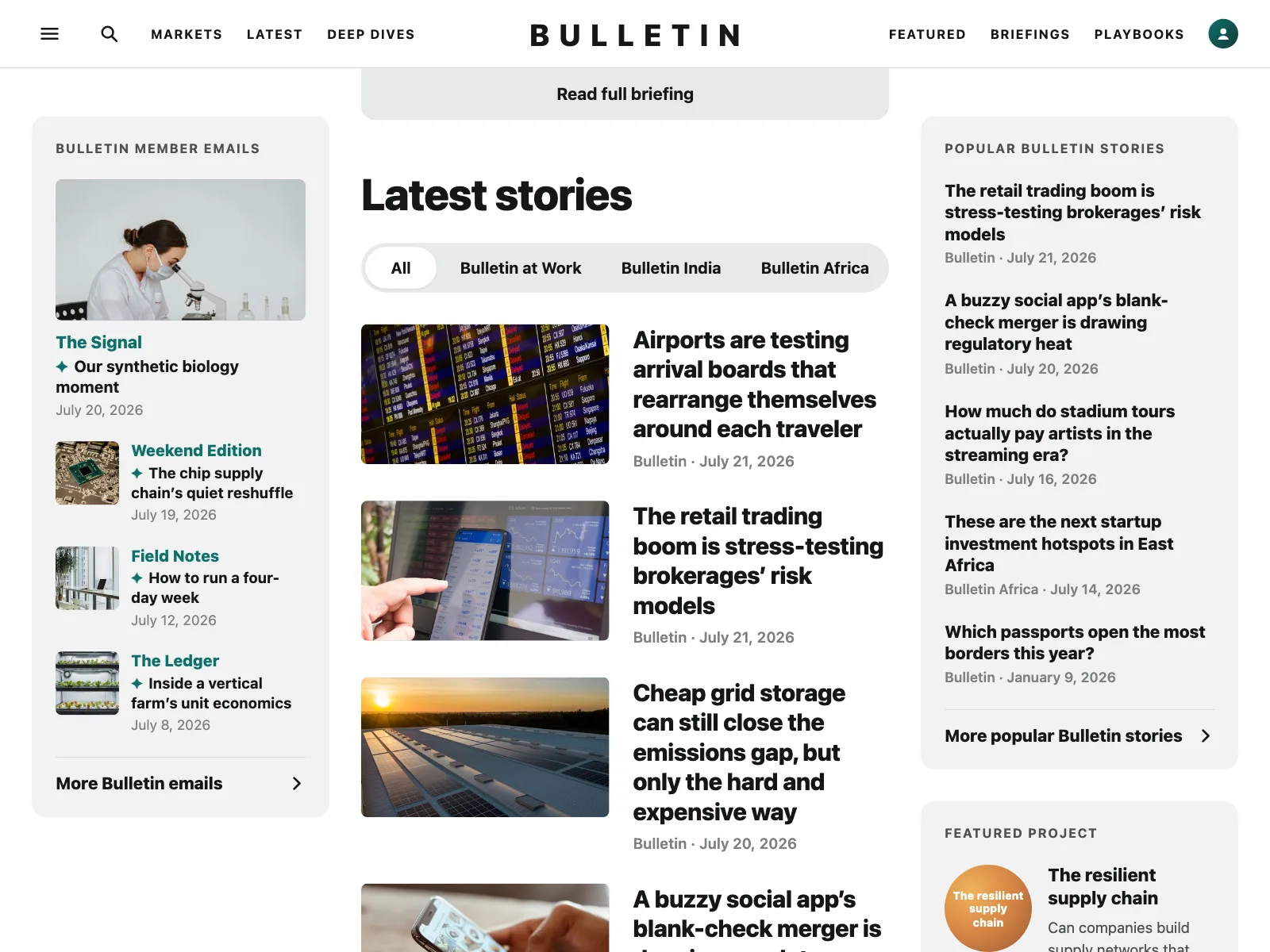 News feed