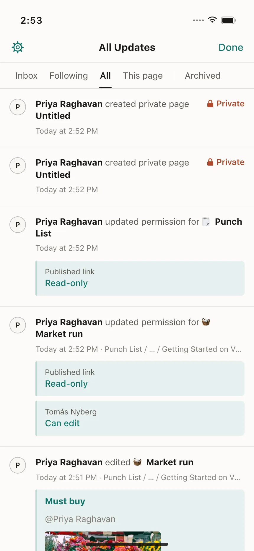Notifications