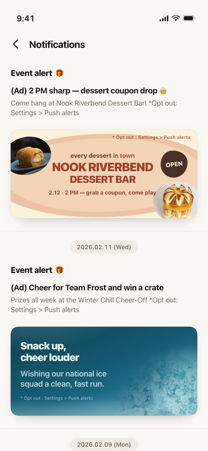 Notifications