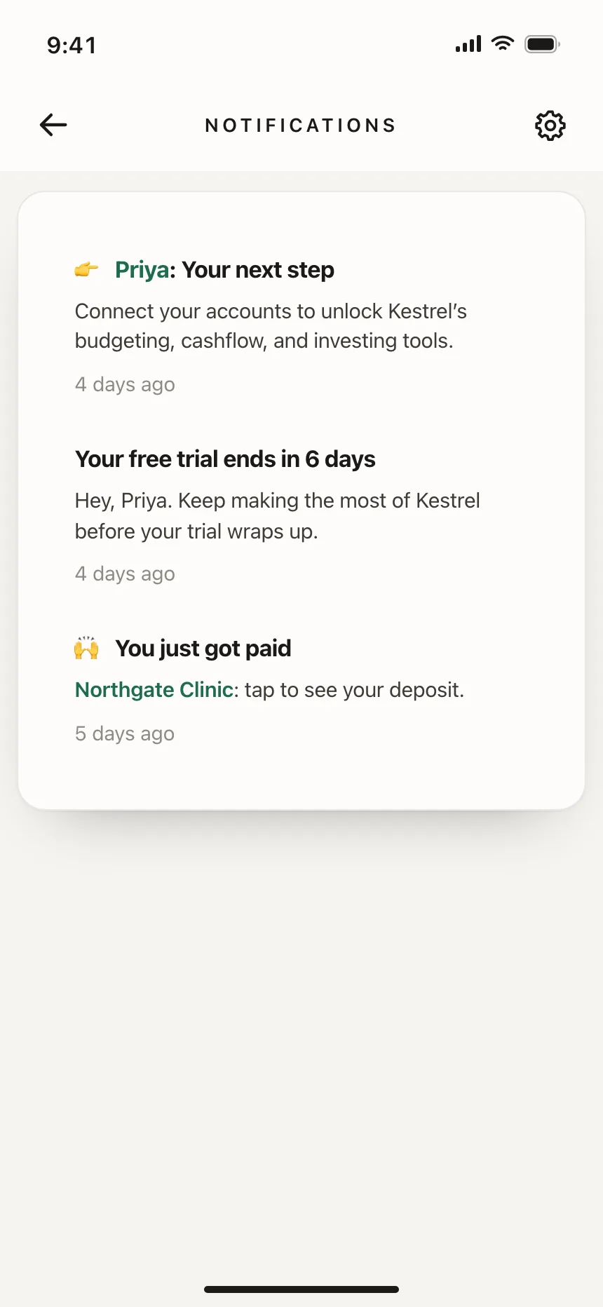 Notifications
