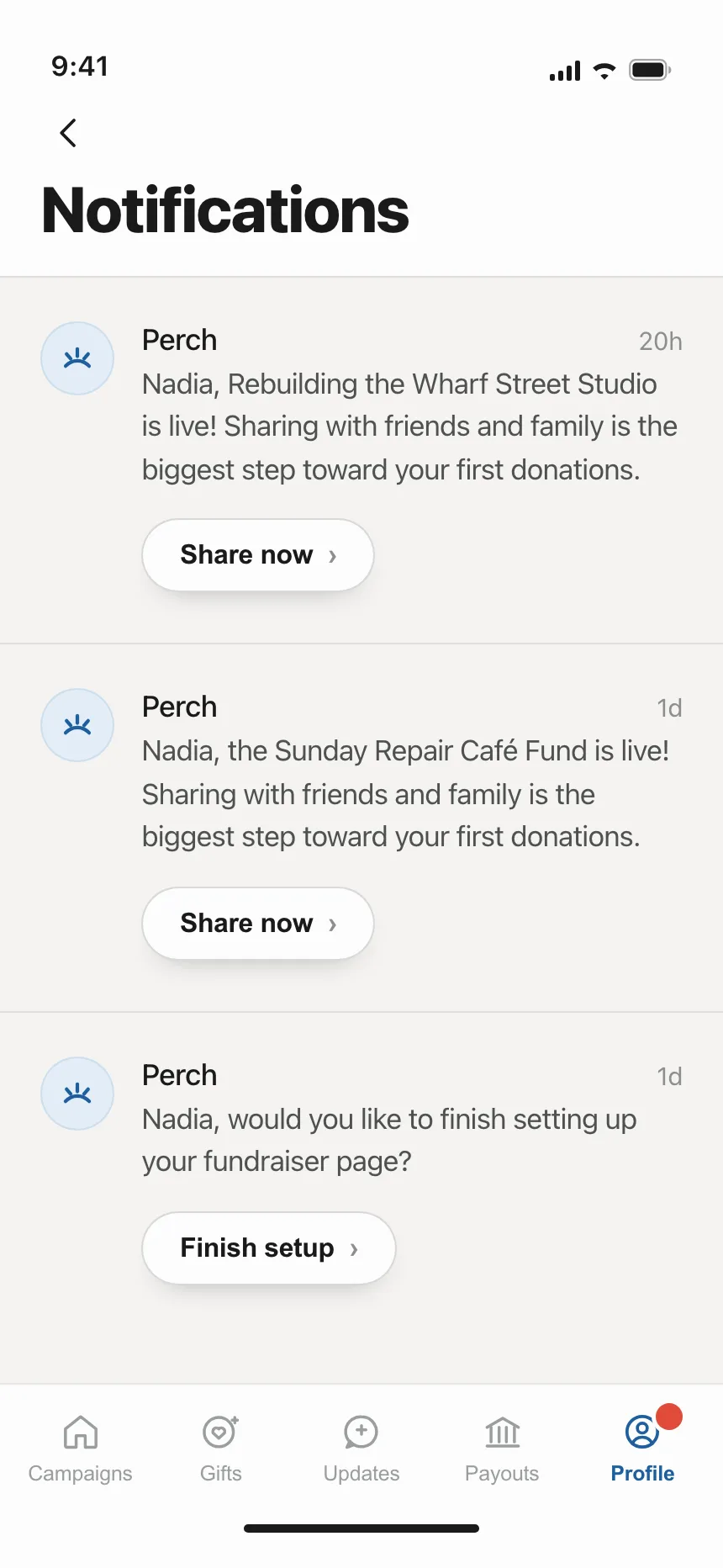 Notifications
