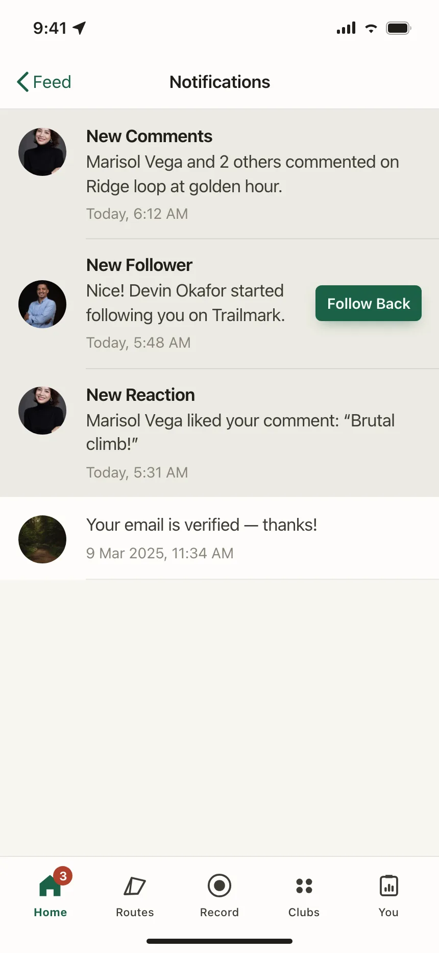 Notifications