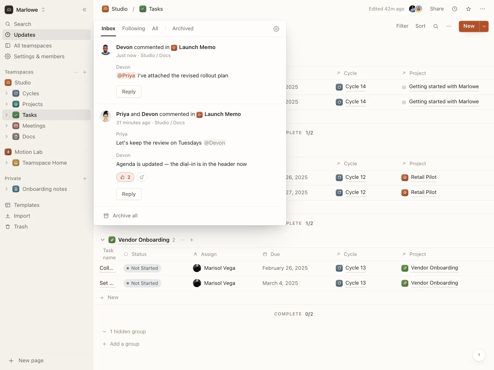 Notifications