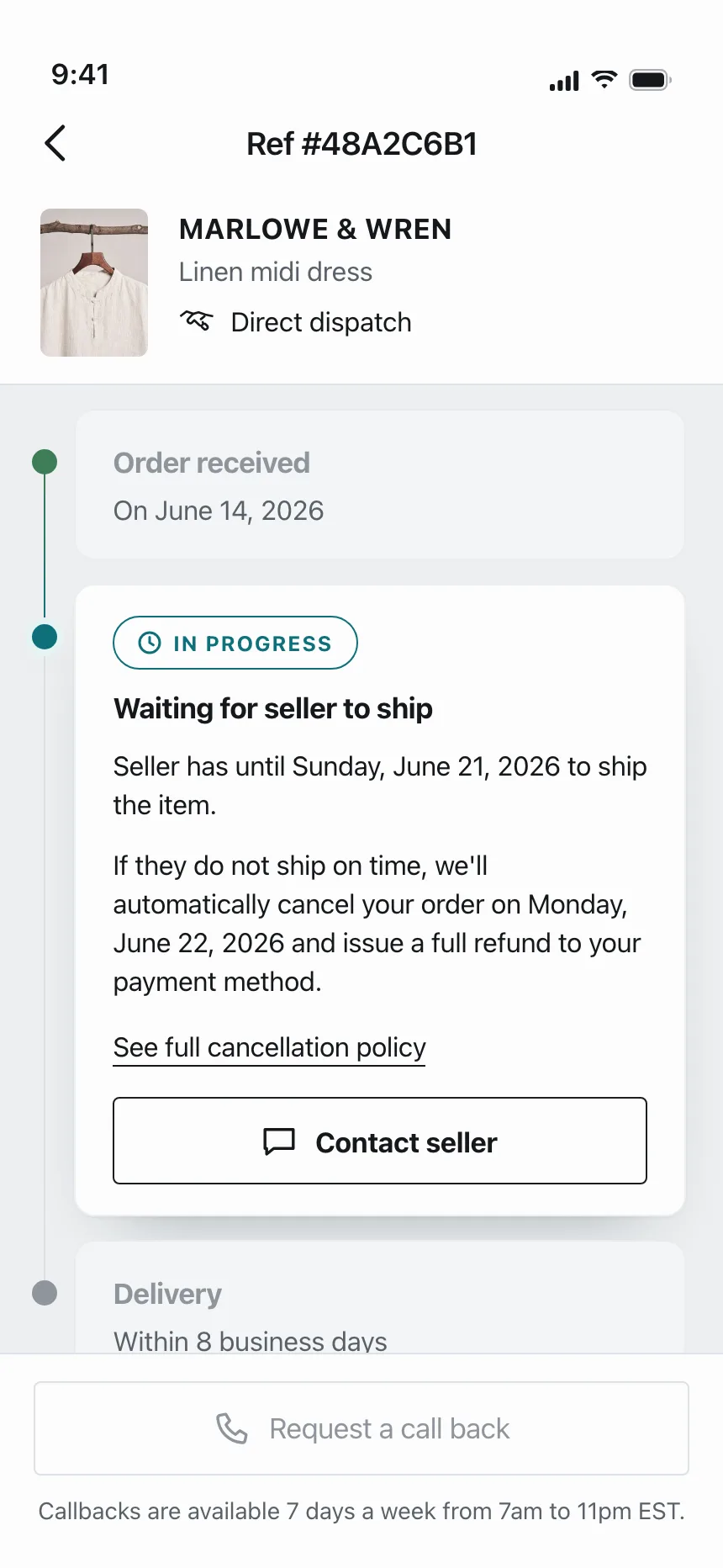 Order detail