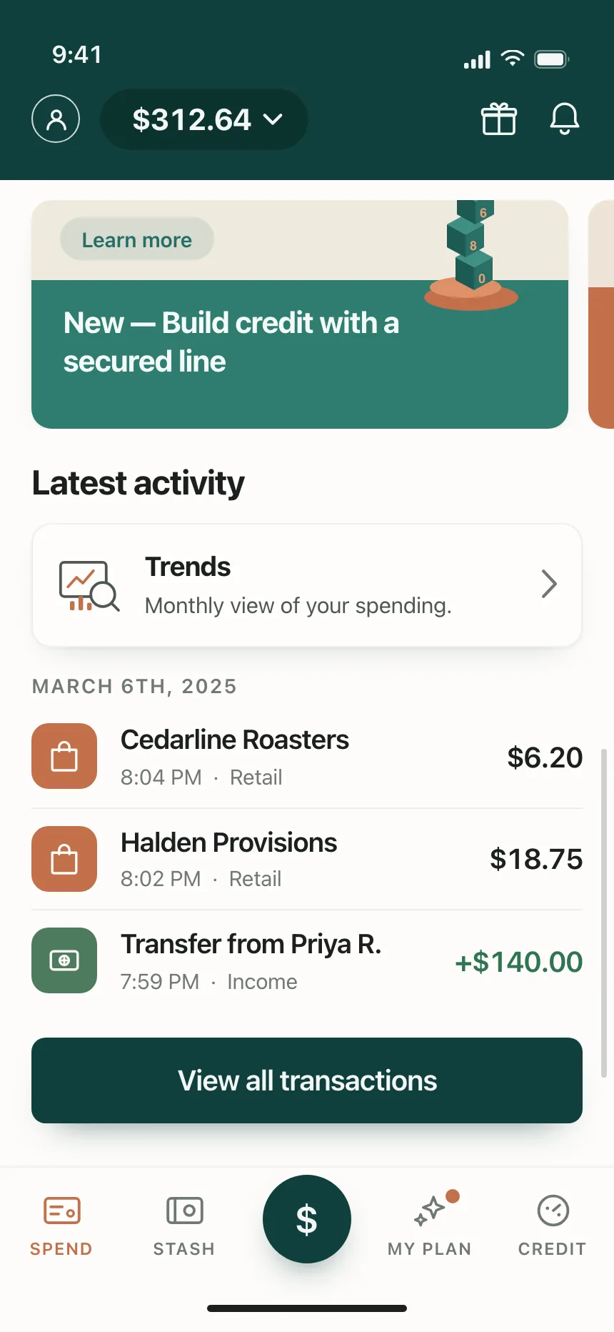 Order history