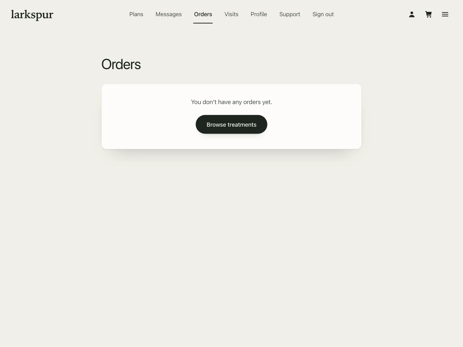 Order history