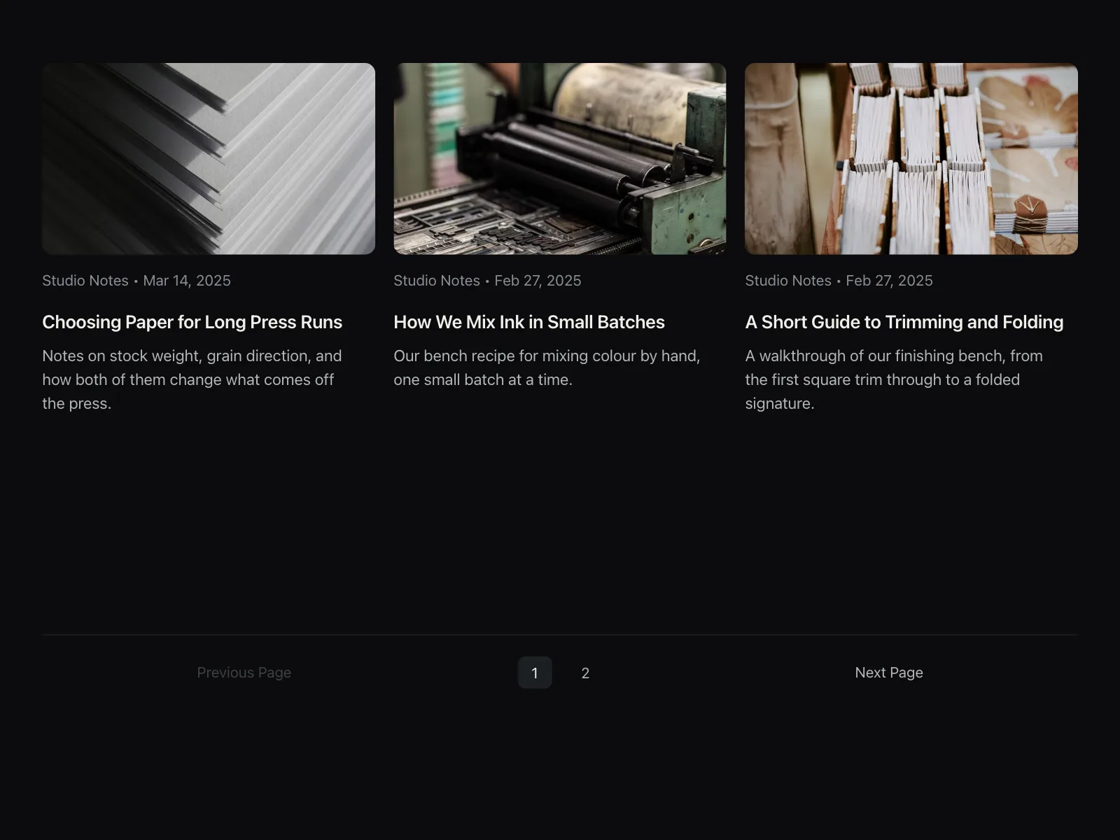 Pagination