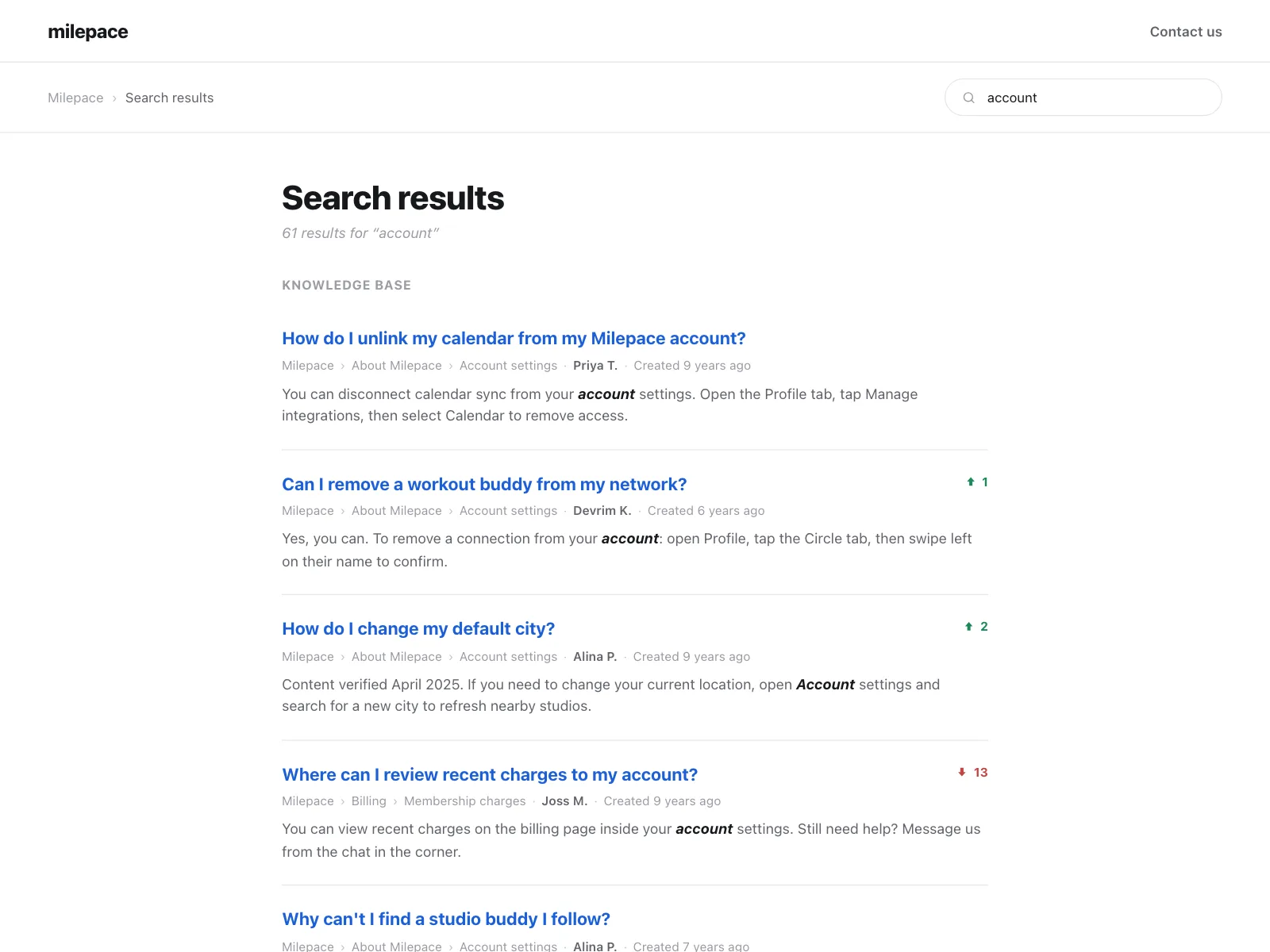 Pagination