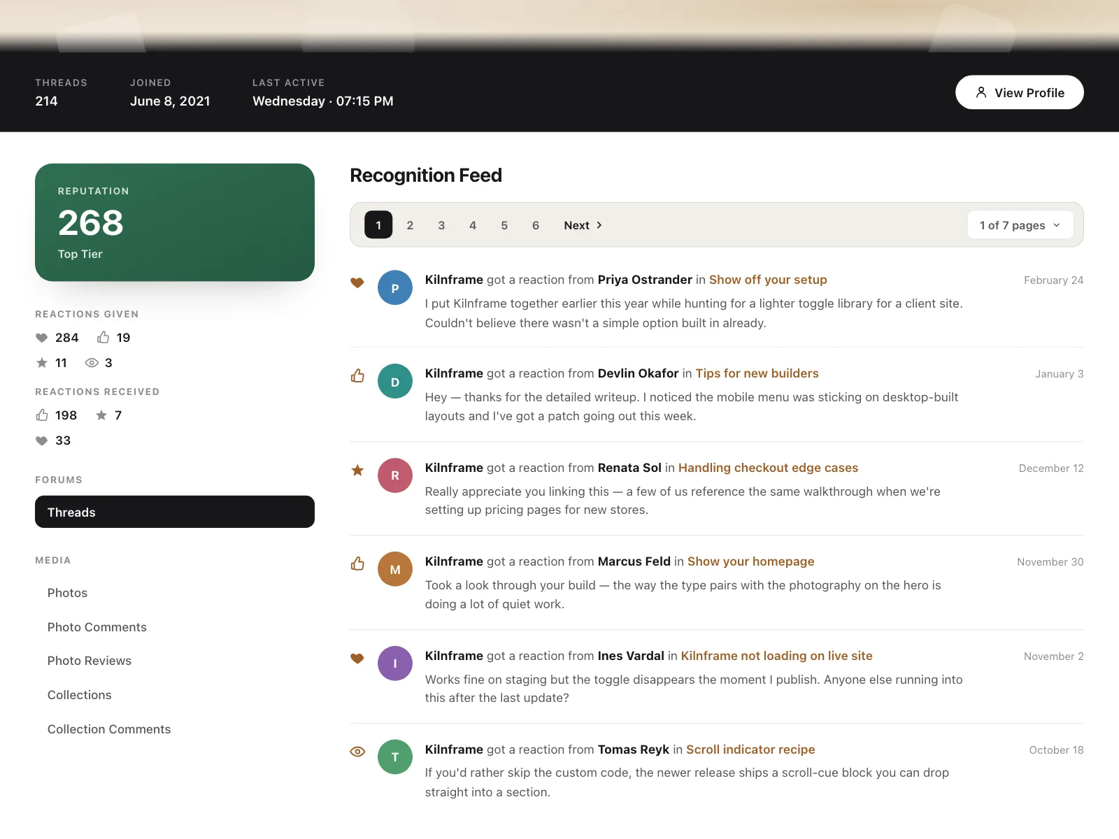 Pagination