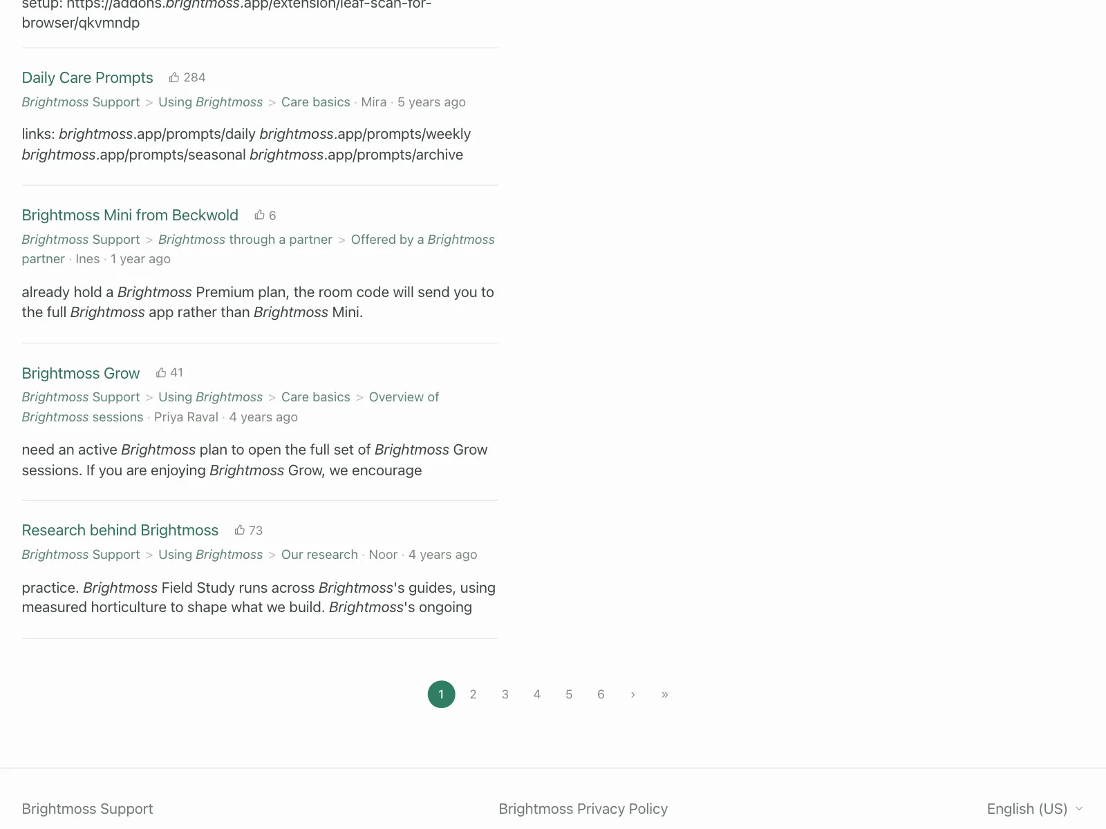 Pagination