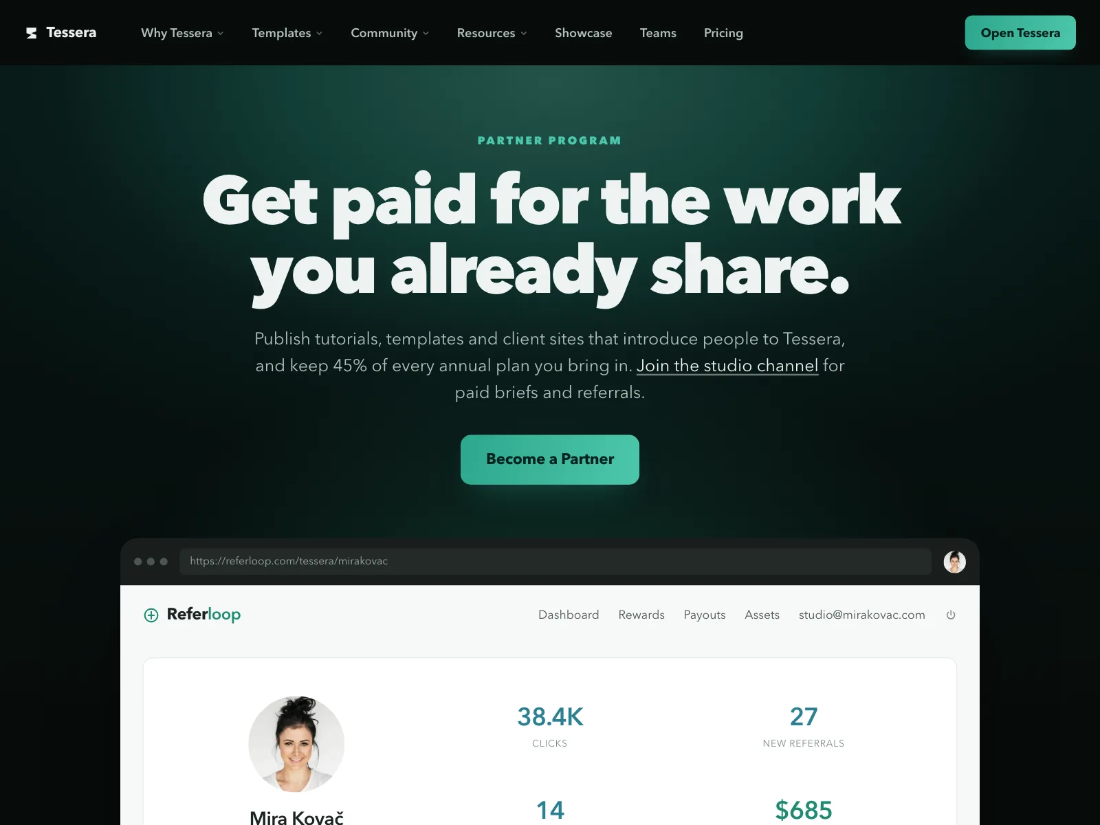 Partners page