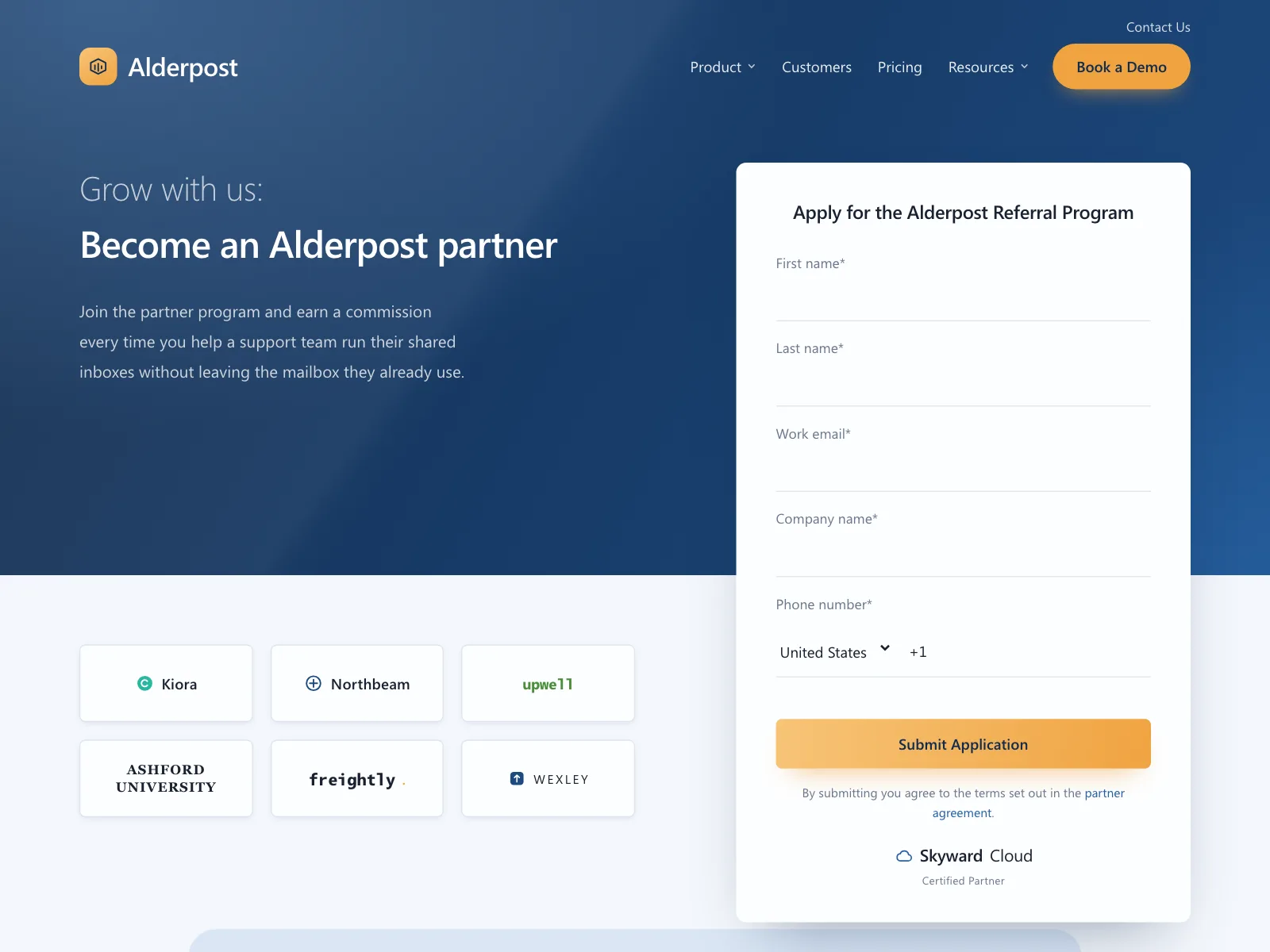 Partners page