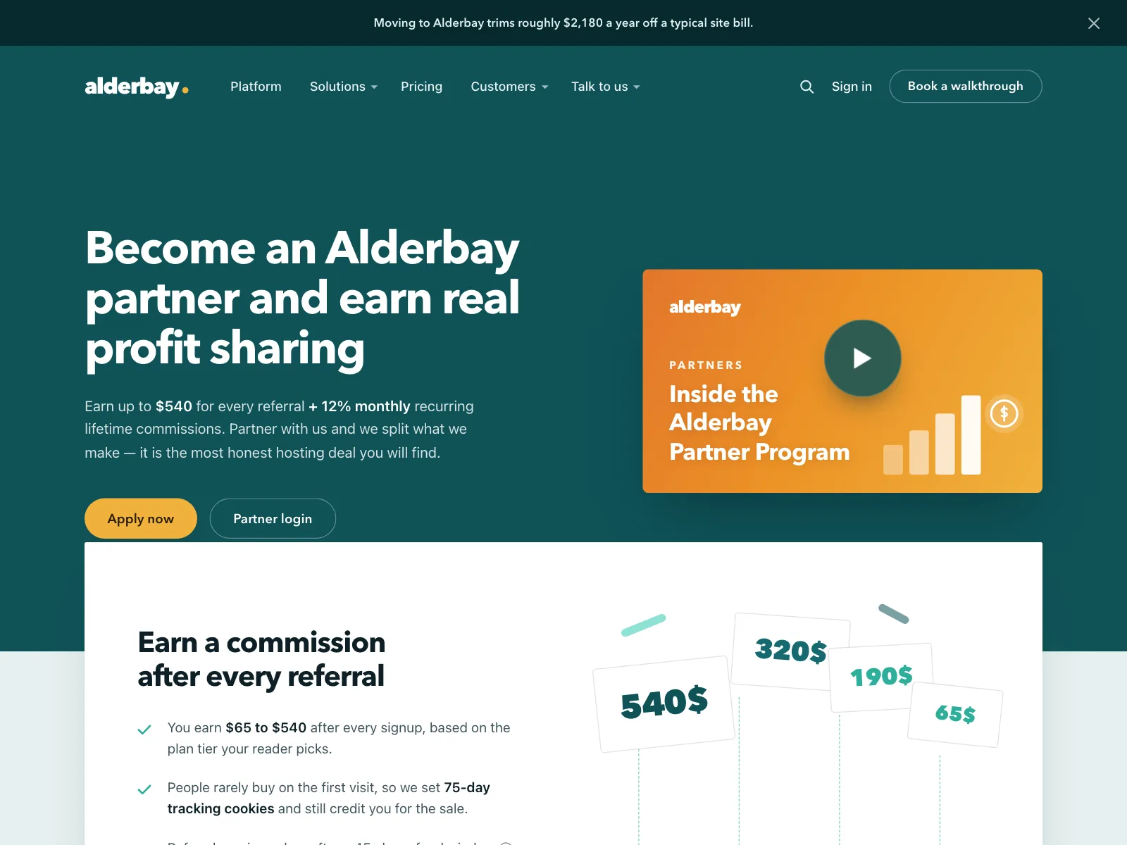 Partners page