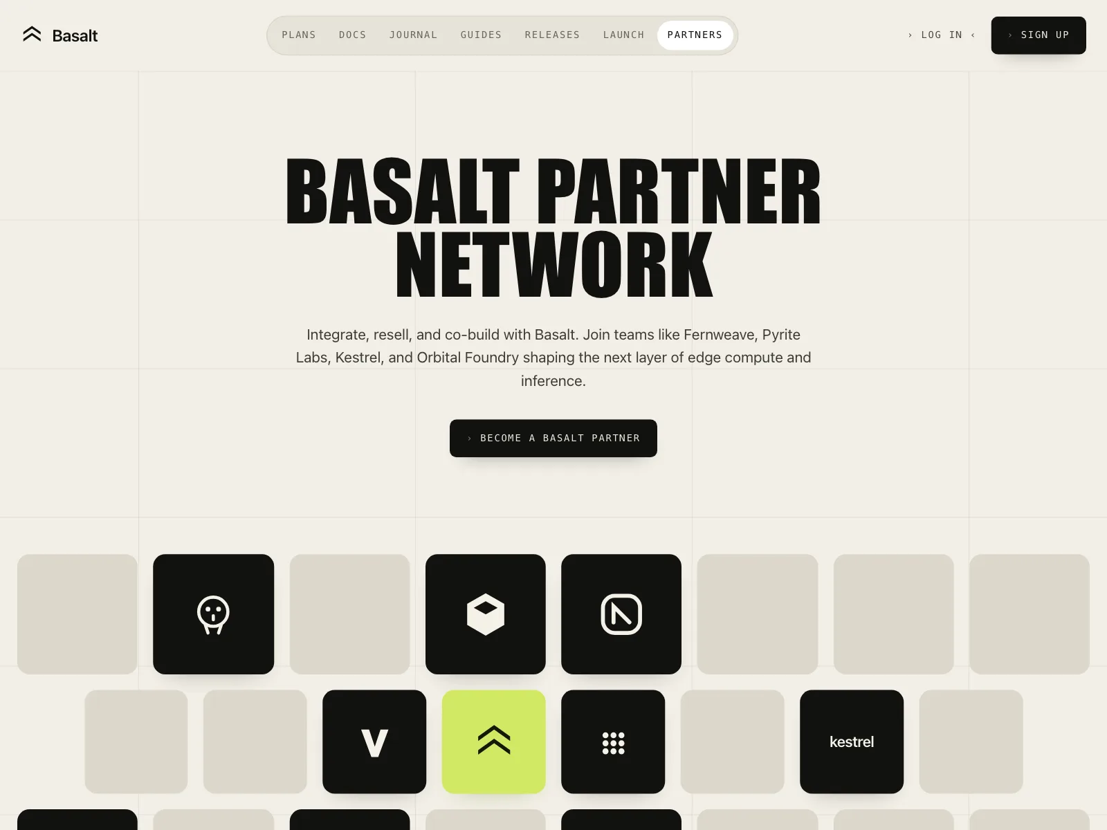 Partners page