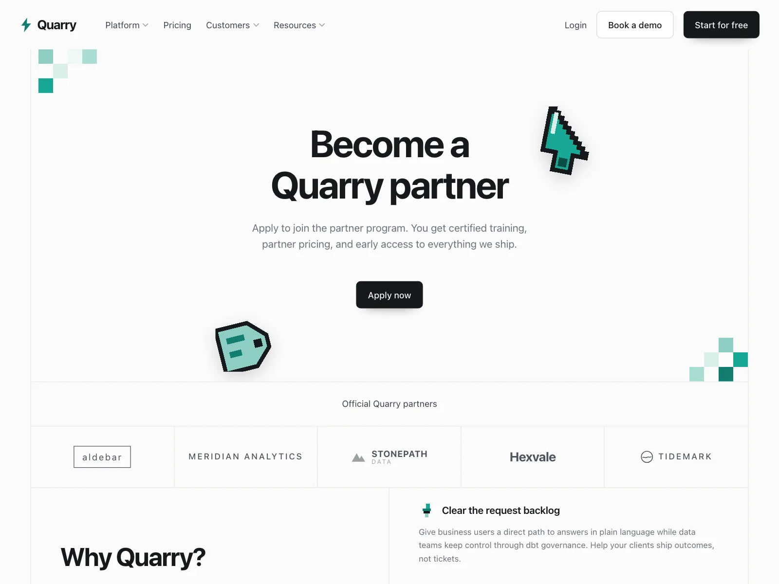 Partners page