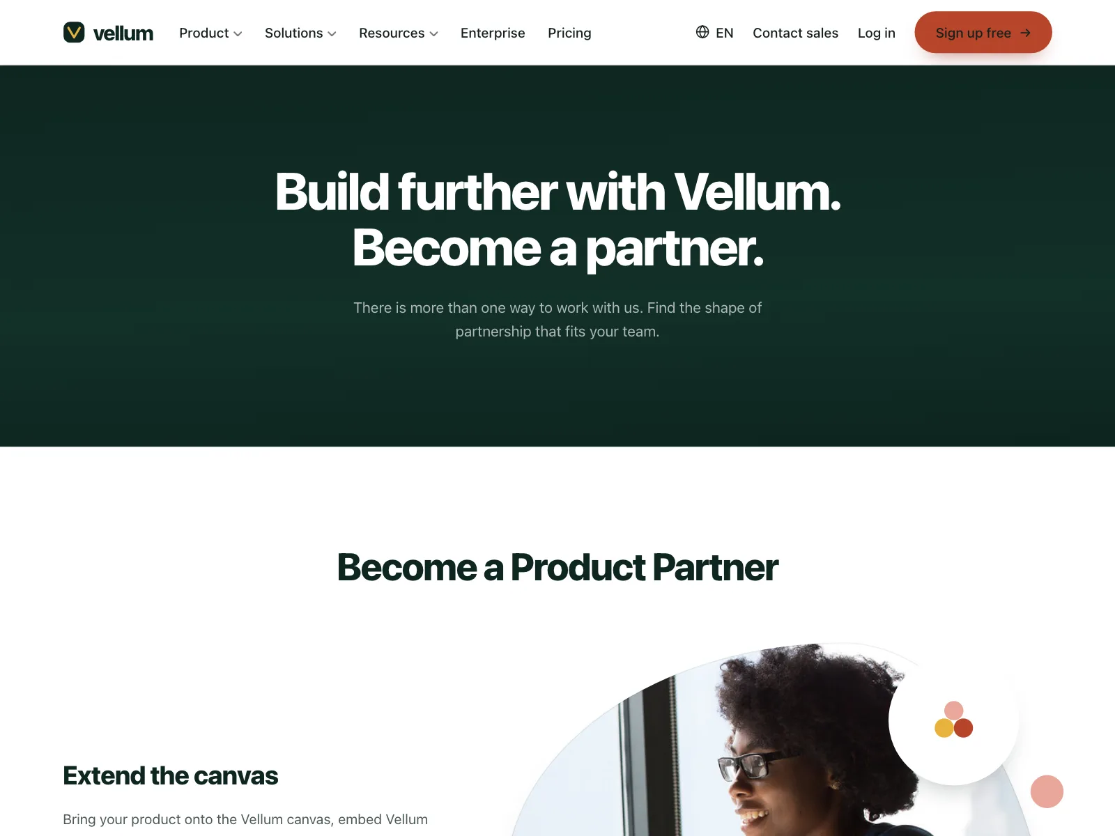 Partners page