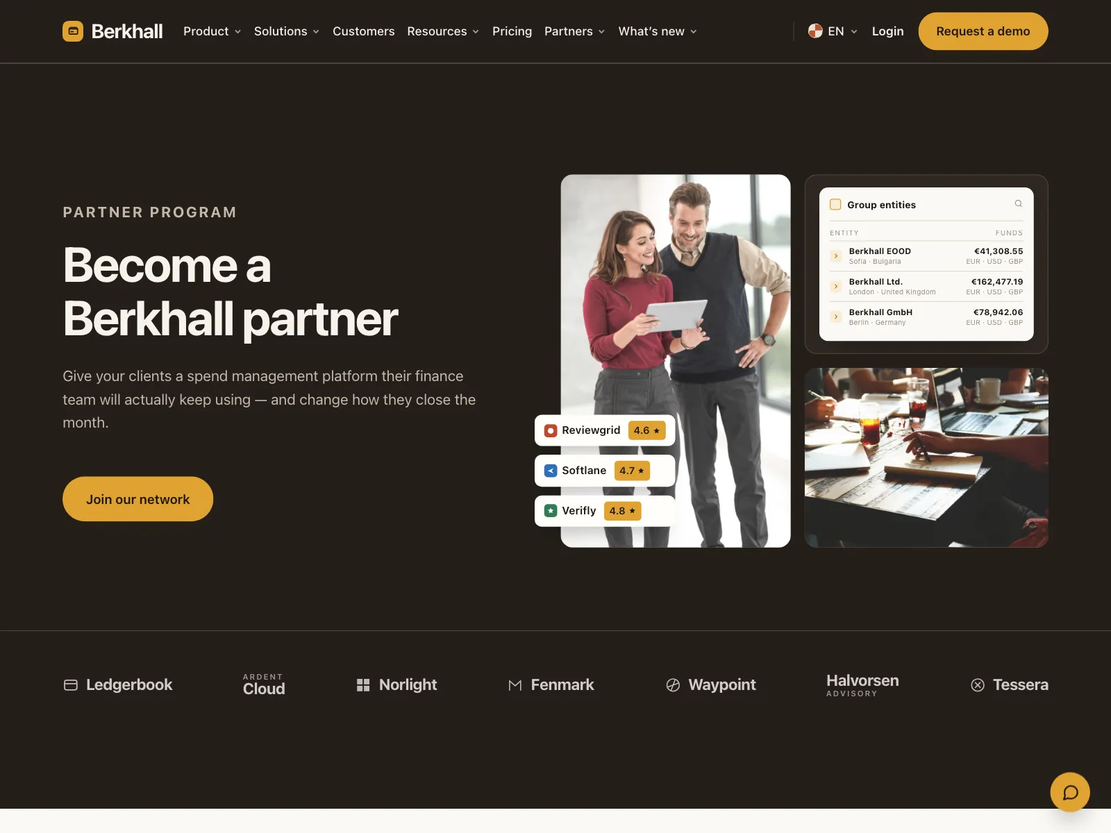Partners page