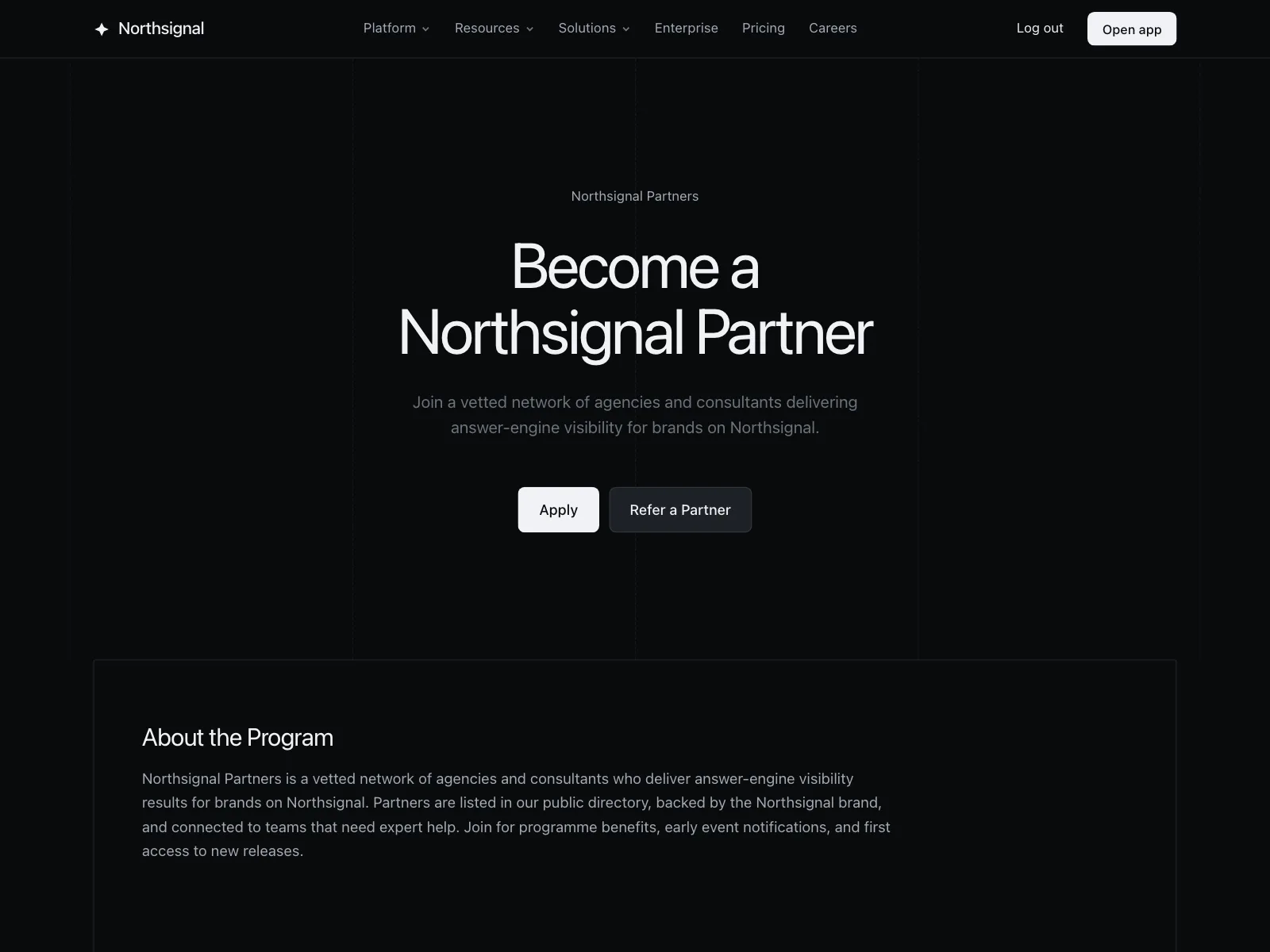 Partners page