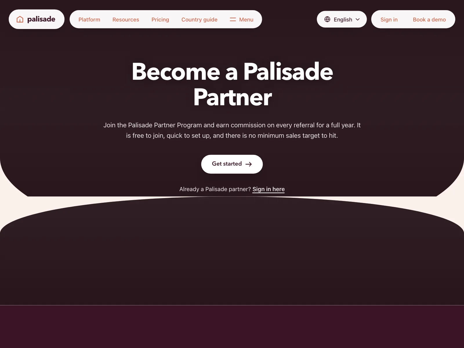 Partners page