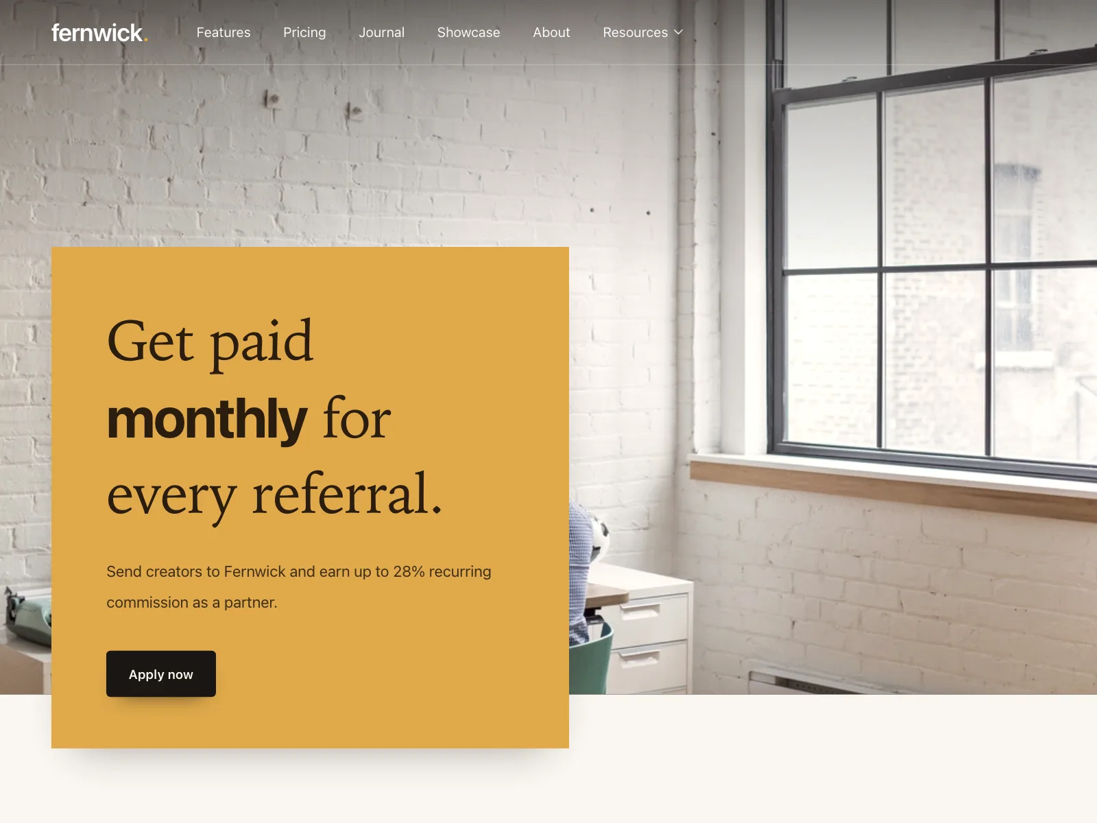 Partners page