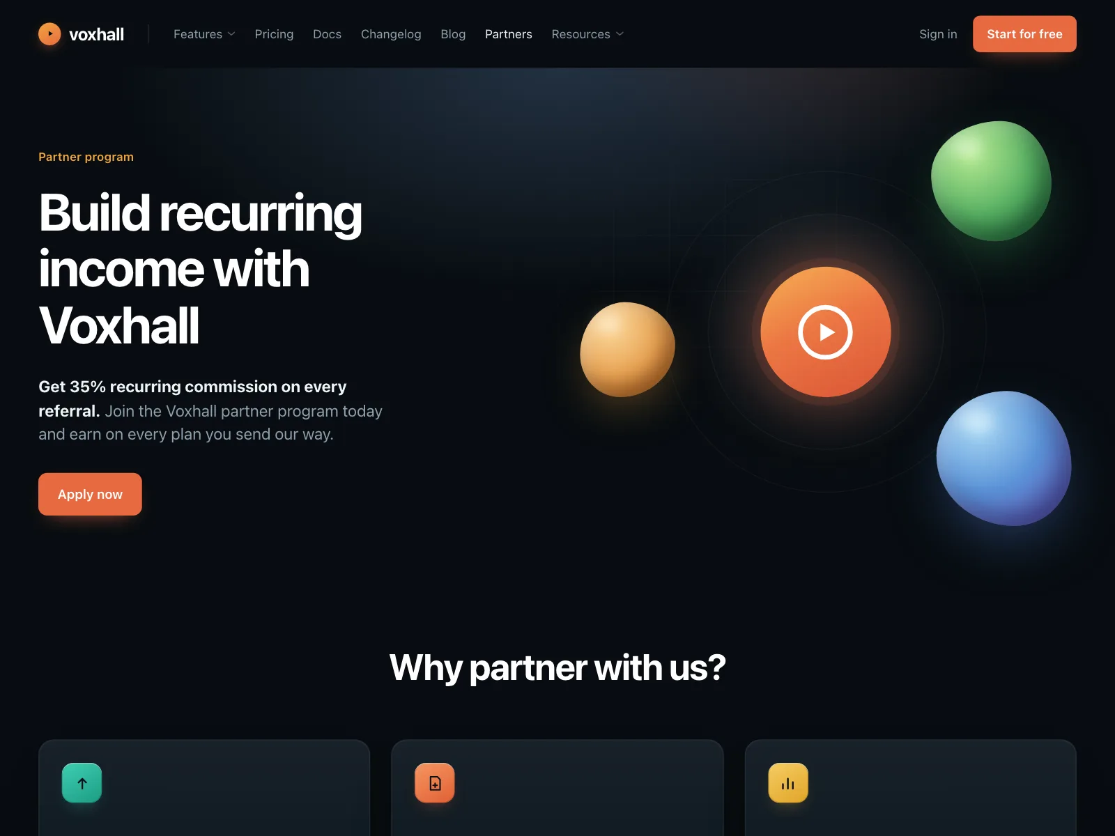 Partners page