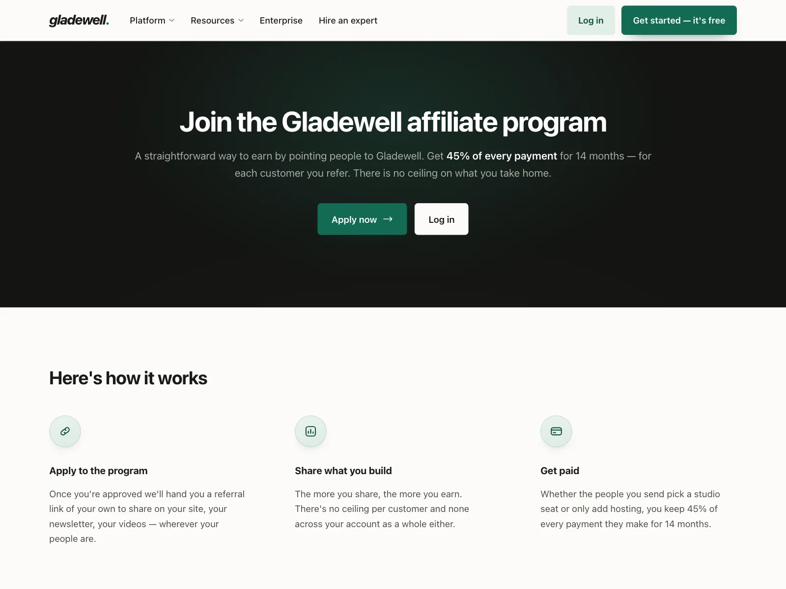 Partners page