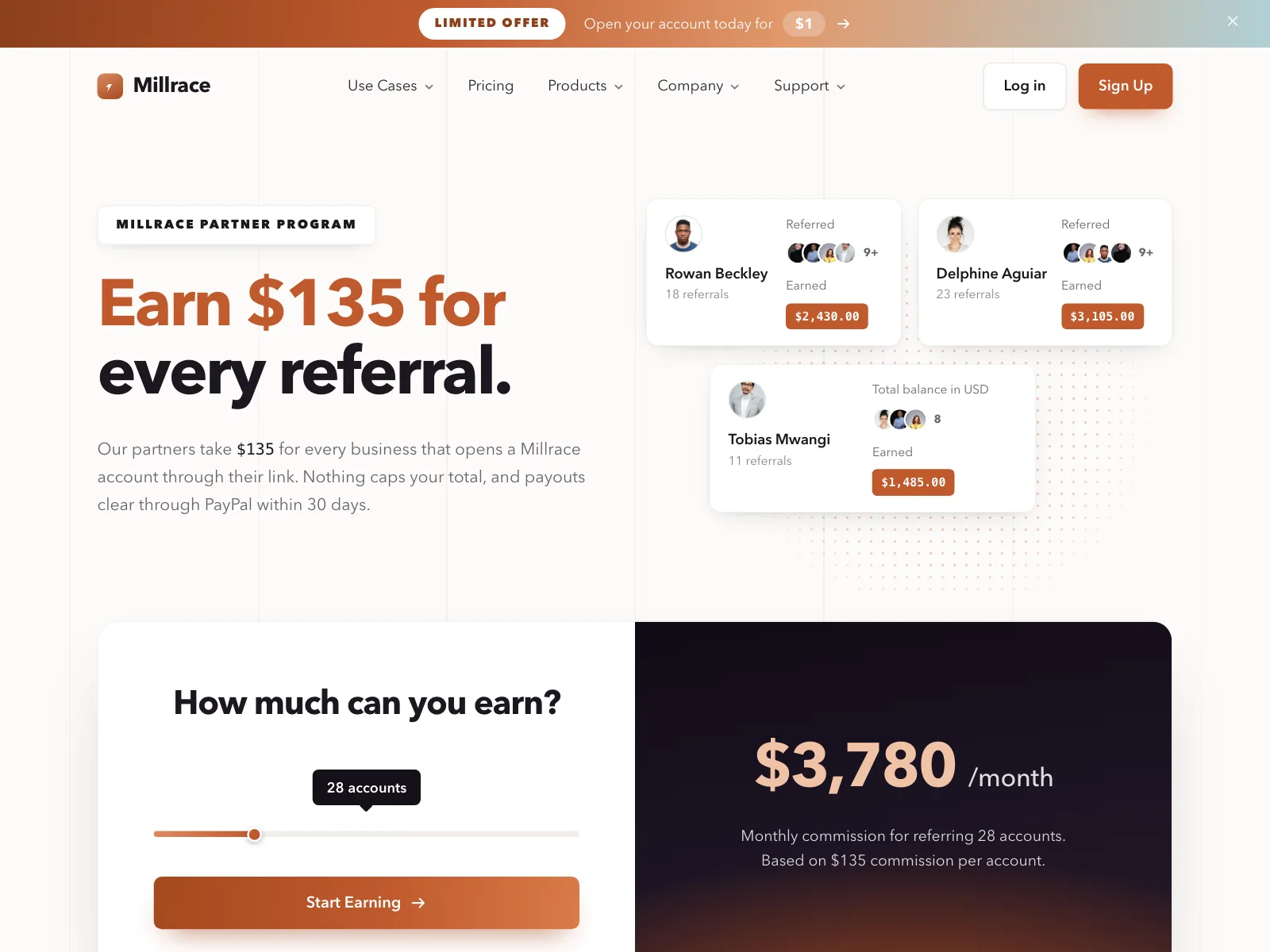 Partners page