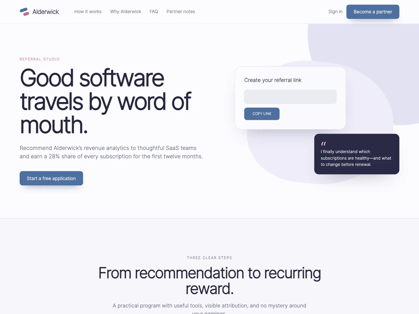 Partners page
