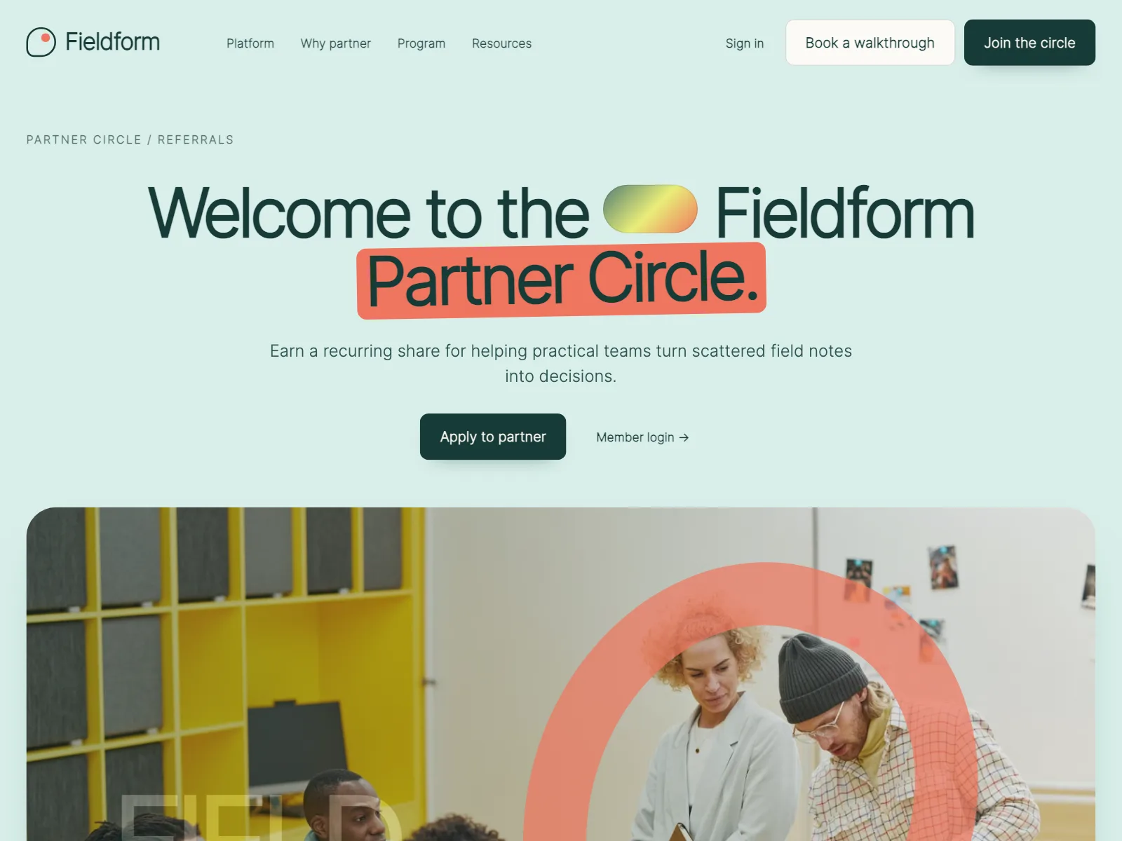 Partners page