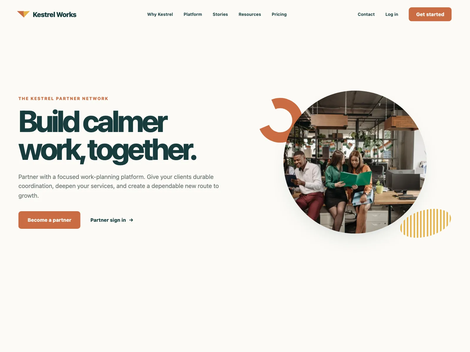 Partners page