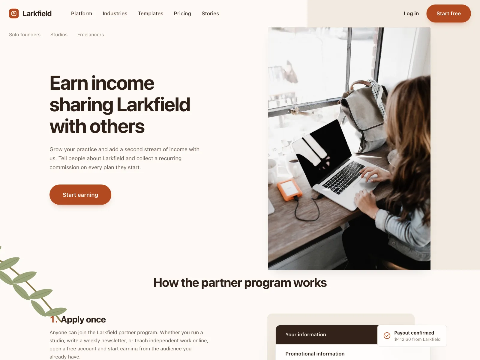 Partners page