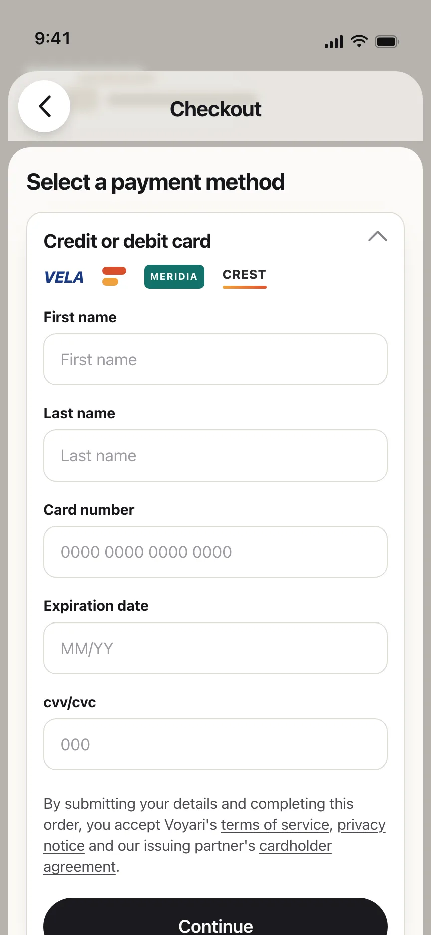 Payment Method