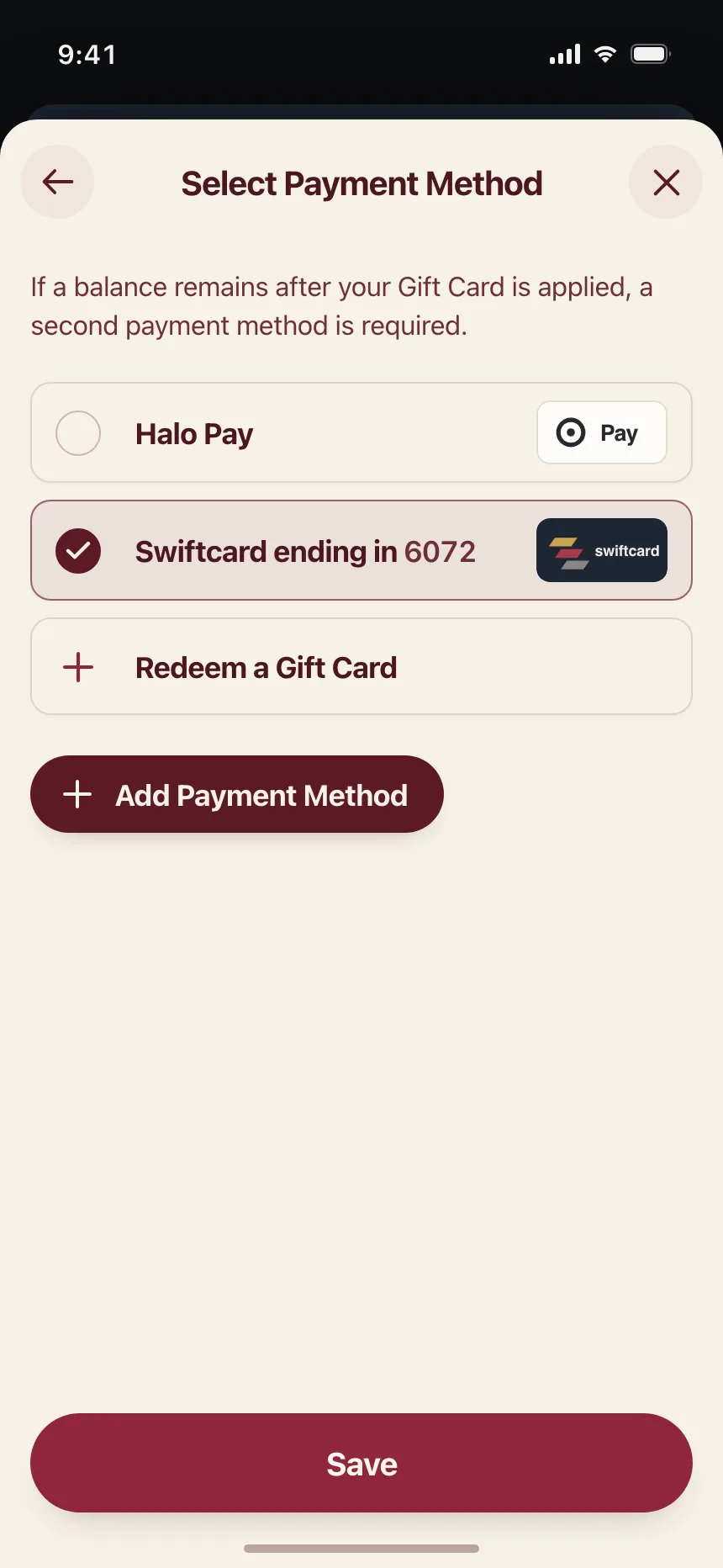 Payment Method