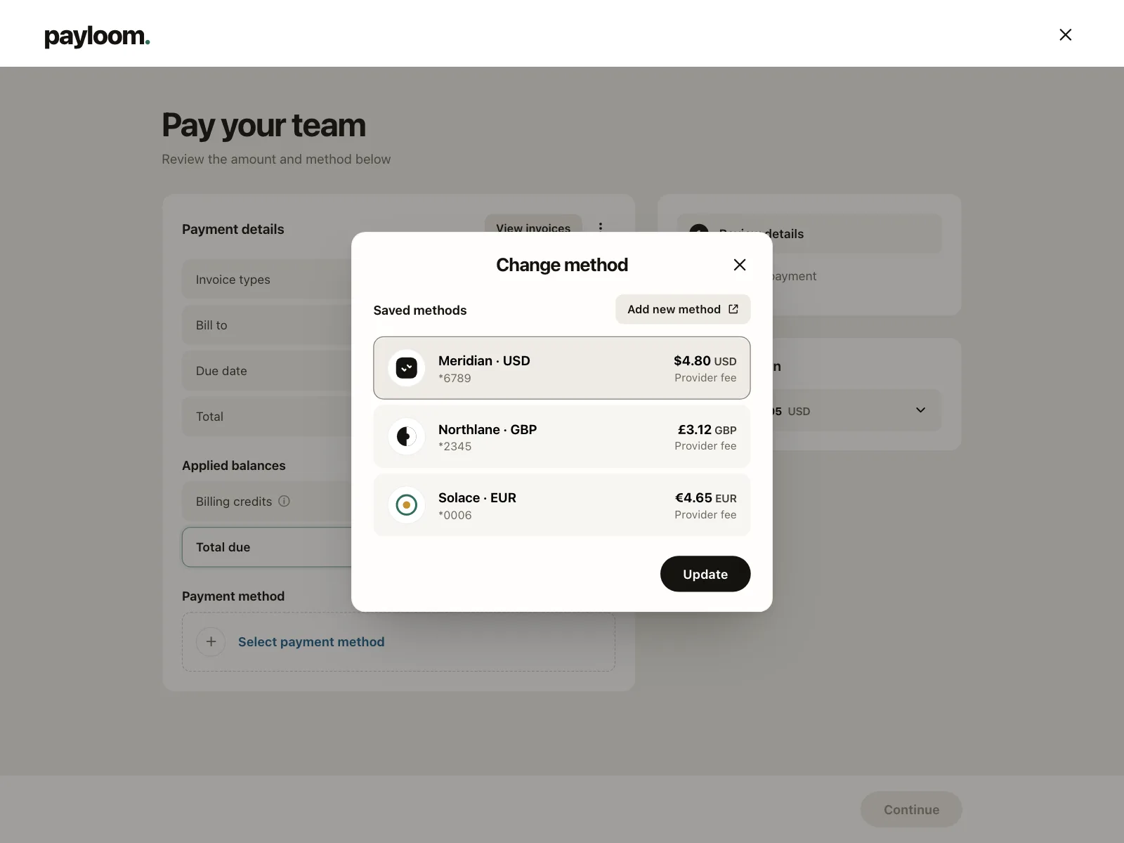 Payment Method