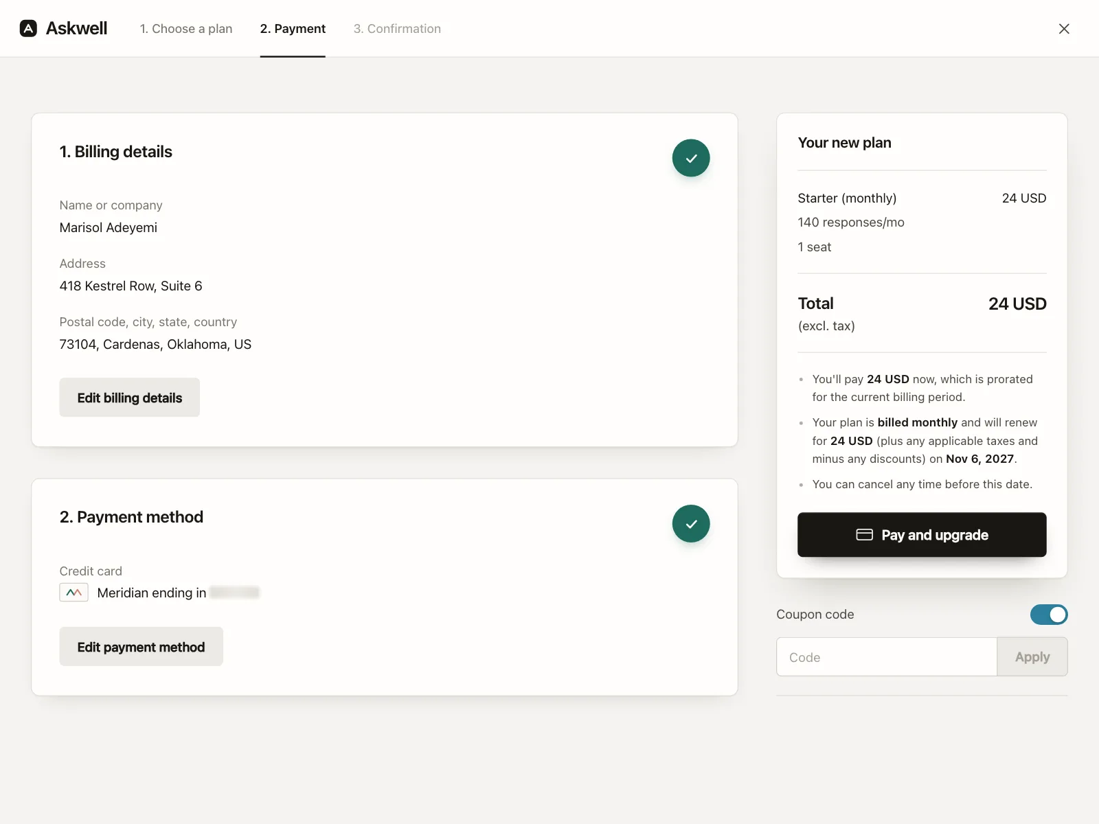 Payment Method