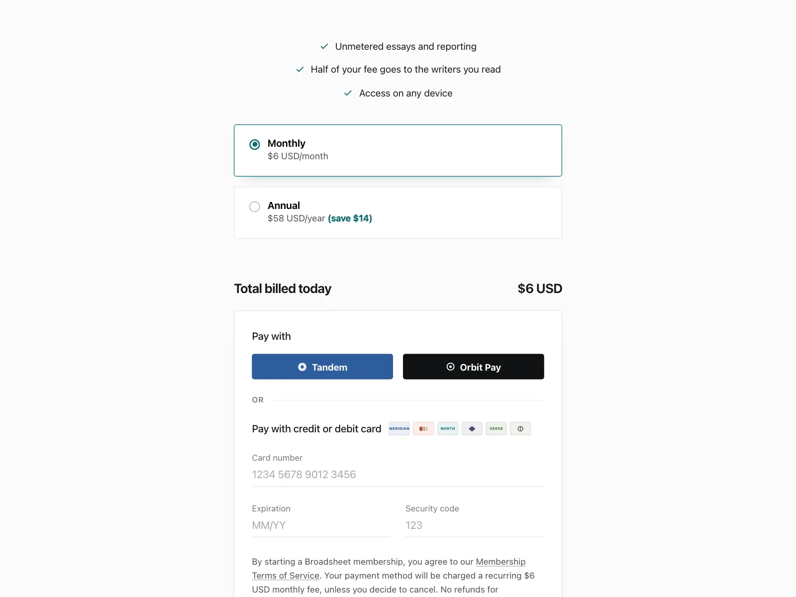 Payment Method