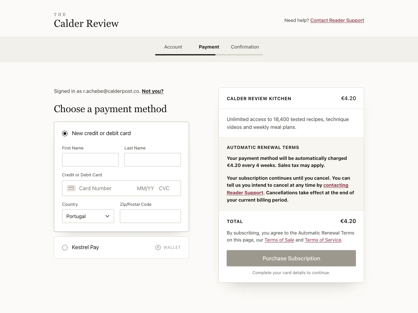 Payment Method