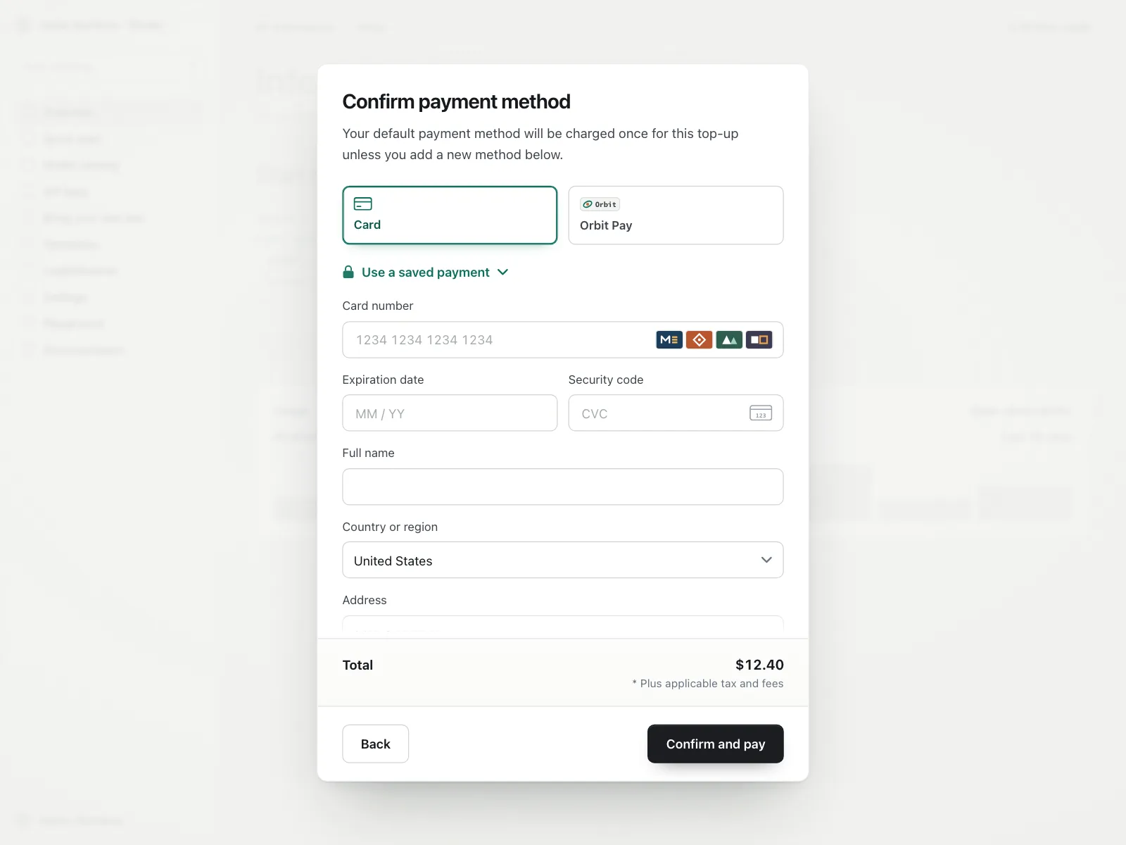 Payment Method