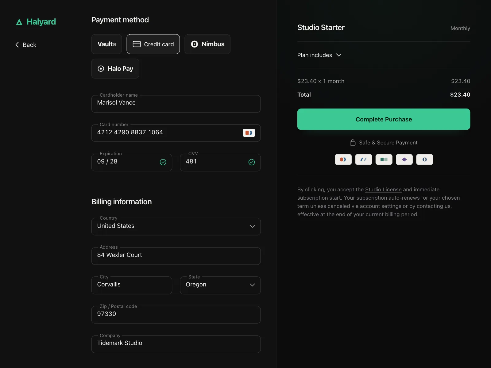 Payment Method