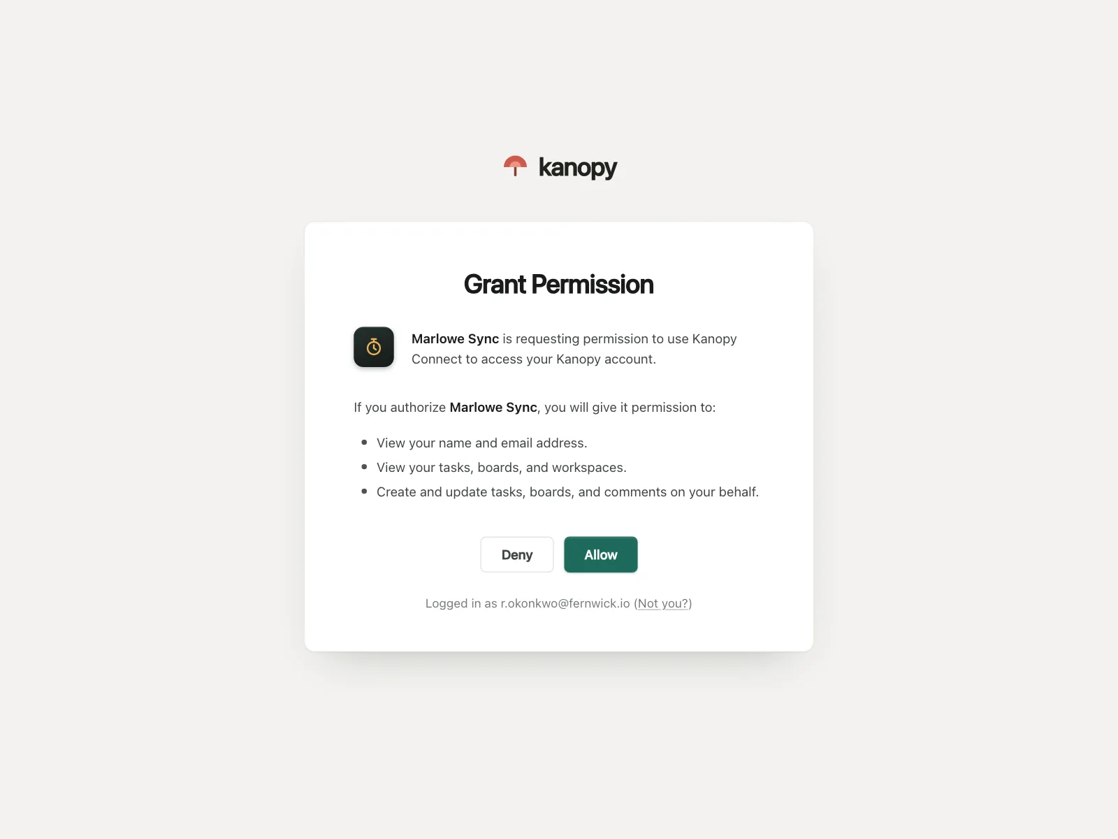 Permission