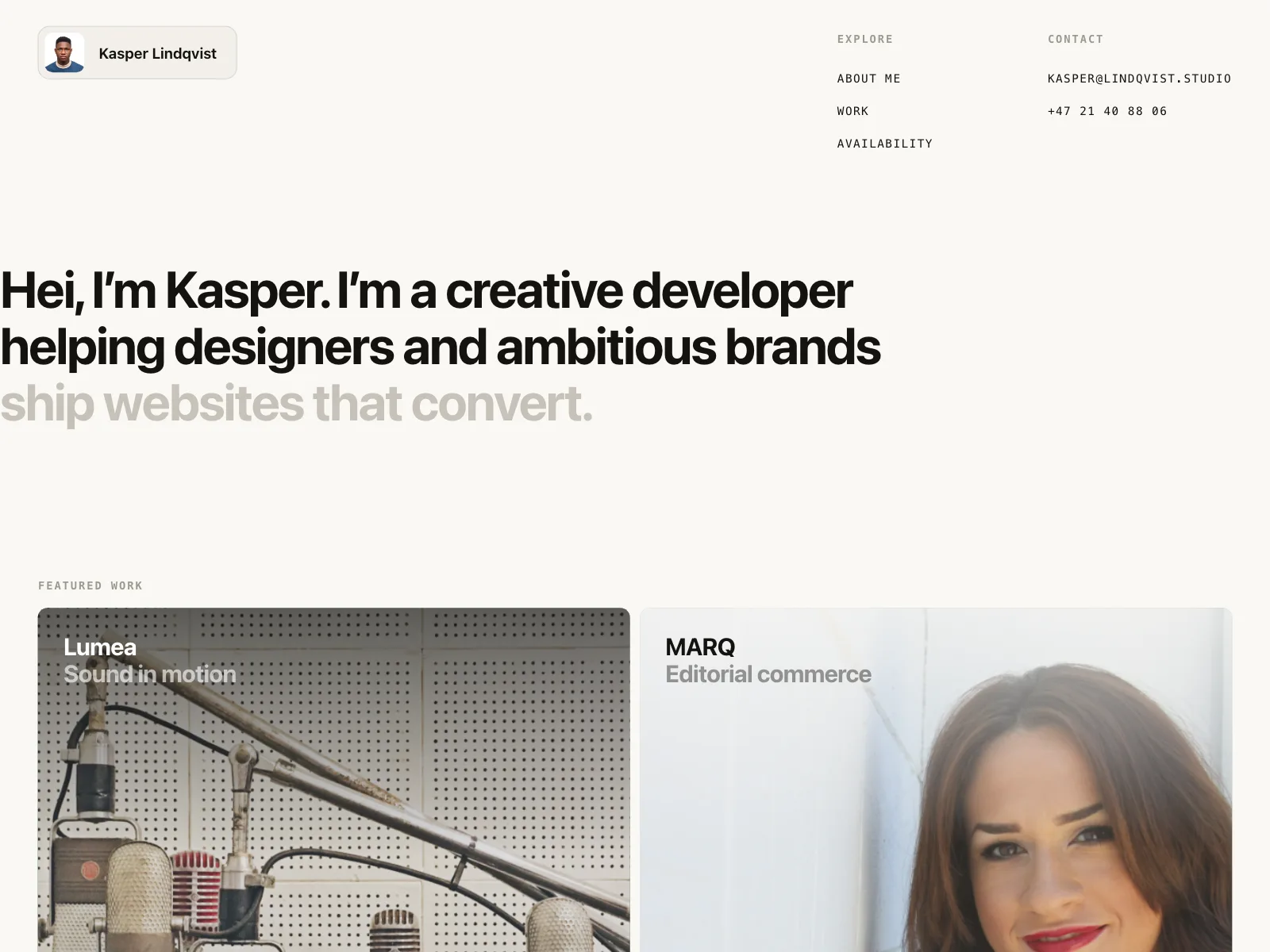 Personal website