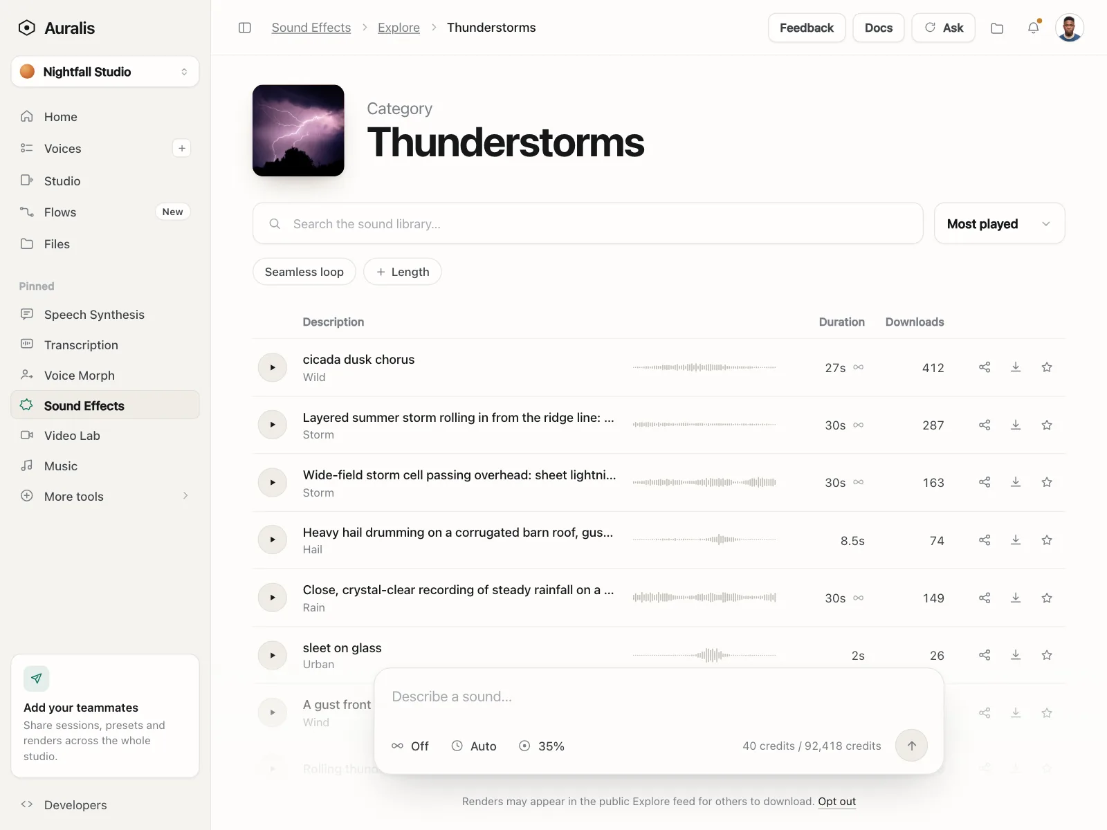 Playlists
