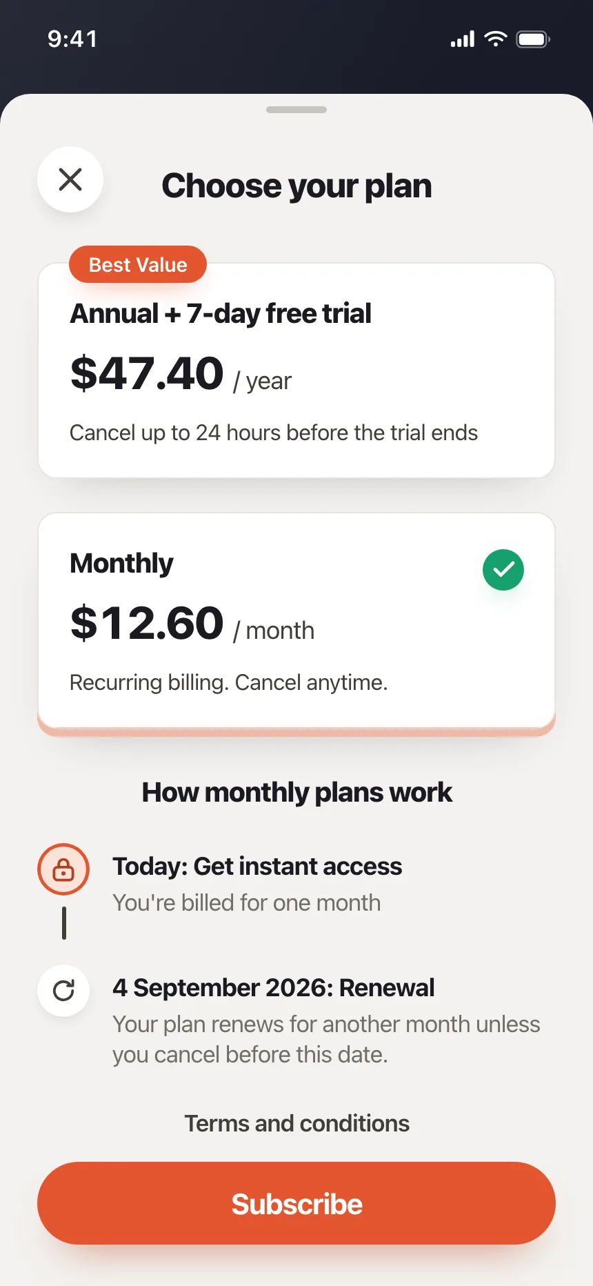 Pricing