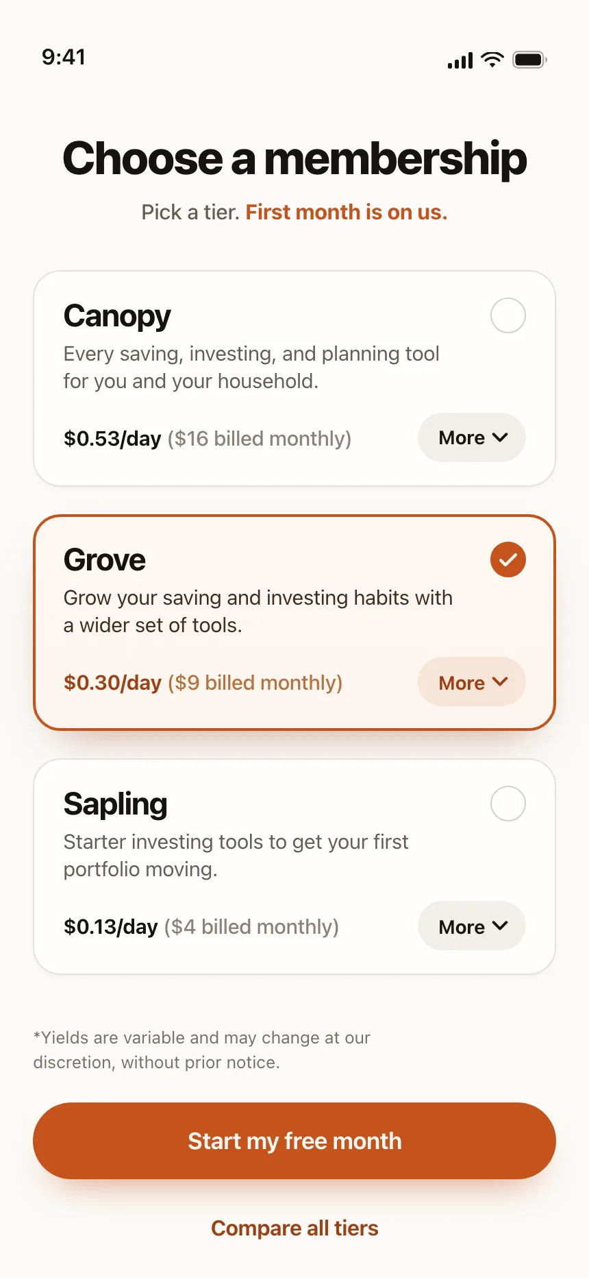 Pricing